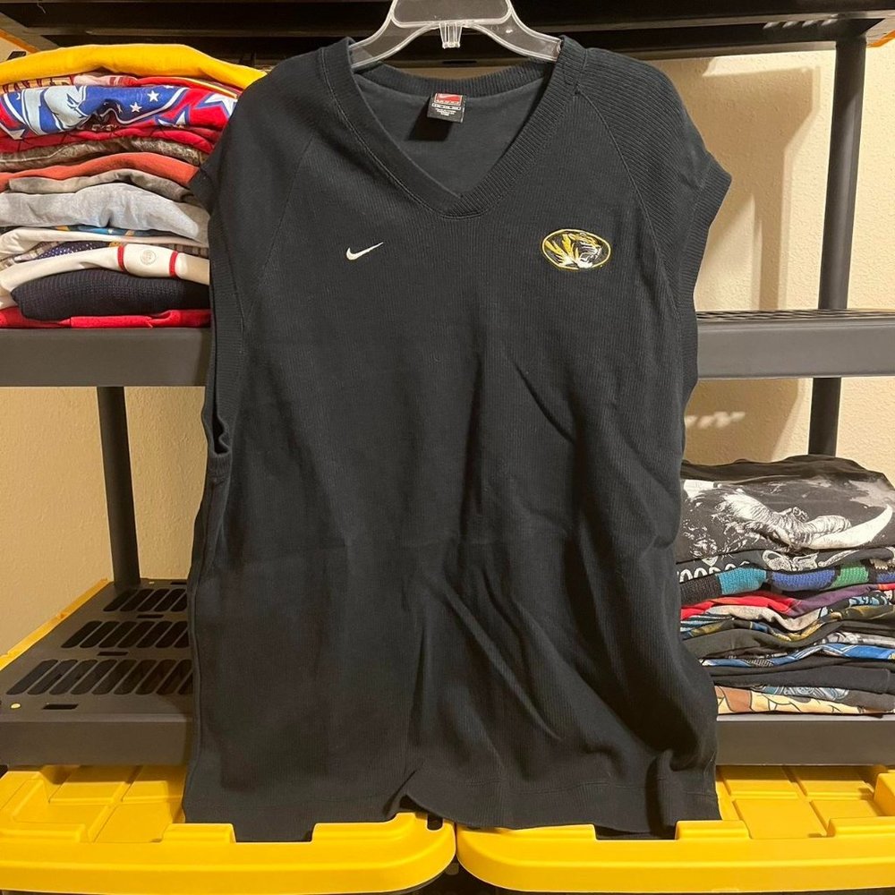 Vintage 90s‎ Nike Team Apparel Mizzou Missouri University Collegiate Vest